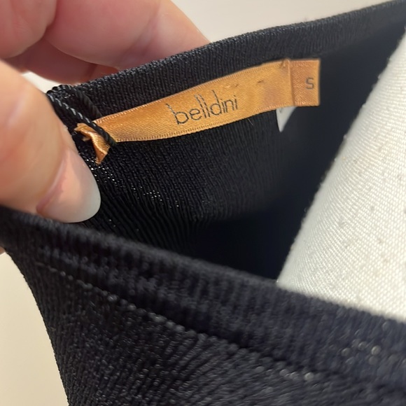 NWT belldini black sleeveless knit shirt with sequins - Picture 6 of 7